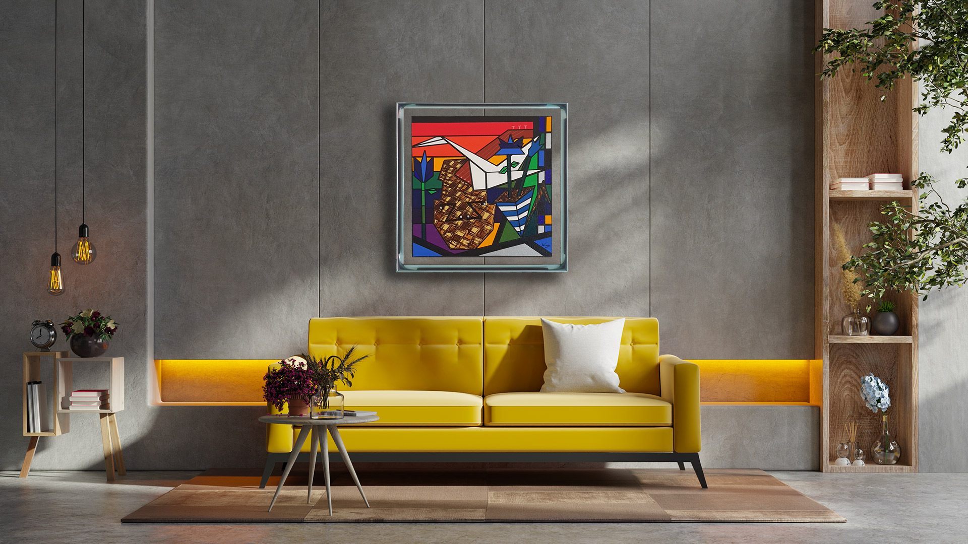 Musicalement Picasso - 40x40 - Disponible
